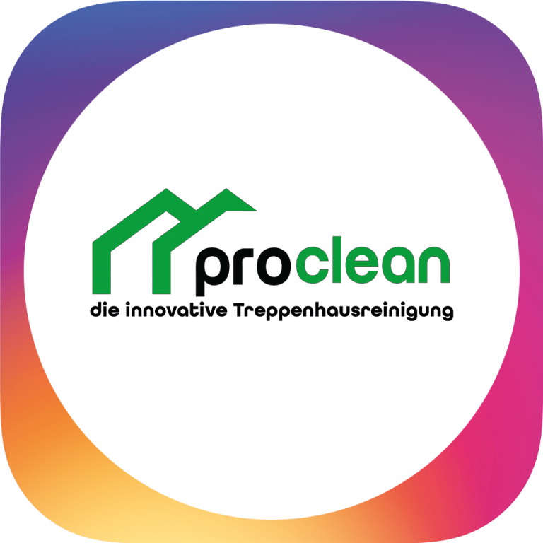 Logo von ProClean, Anbieter für innovative Treppenhausreinigungen.